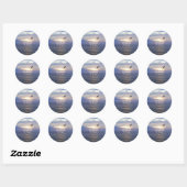 Sticker Rond Courage pour changer (Feuille)