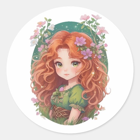 Sticker Rond Courageux (Devant)