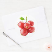 Sticker Rond Courants rouges (Enveloppe)