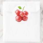Sticker Rond Courants rouges (Sac)