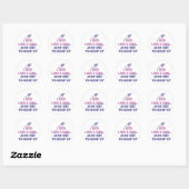Sticker Rond Courez comme une fille (Feuille)