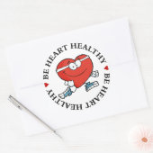 Sticker Rond Courir est un bon exercice pour votre coeur (Enveloppe)