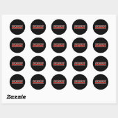 Sticker Rond Courir pour un bon moment - esprit coureur (Feuille)
