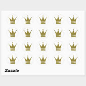 Sticker Rond Couronne (Feuille)