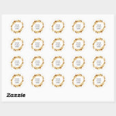 Sticker Rond Couronne botanique - Ceres - (Feuille)