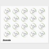 Sticker Rond Couronne botanique feuille Le Mariage des phoques (Feuille)