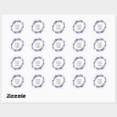 Sticker Rond Couronne Botanique - Luna - (Feuille)