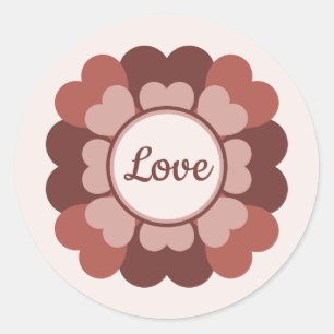 Sticker Rond couronne cardiaque