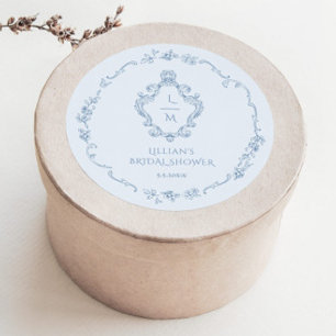 Sticker Rond Couronne de chinoiserie Toile Crête Quelque Chose 