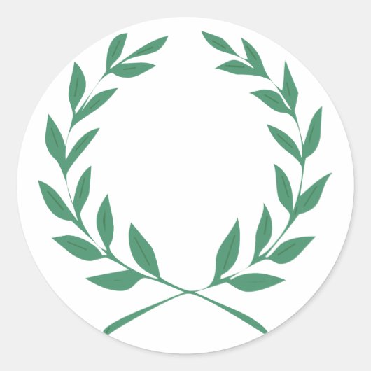 Sticker Rond Couronne de laurier (Devant)