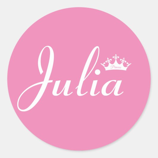 Sticker Rond Couronne de Princesse (Devant)