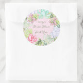 Sticker Rond Couronne de verdure succulente pour la douche de m (Sac)