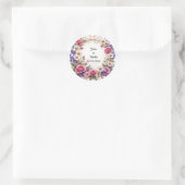 Sticker Rond Couronne décorative florale (Sac)