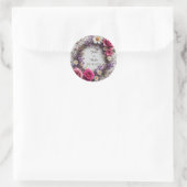 Sticker Rond Couronne décorative florale (Sac)