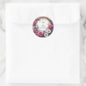 Sticker Rond Couronne décorative florale (Sac)