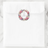 Sticker Rond Couronne décorative florale (Sac)