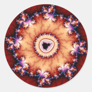 Sticker Rond Couronne des épines - fractale