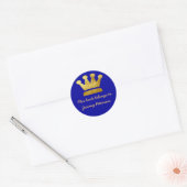 Sticker Rond couronne d'or (Enveloppe)