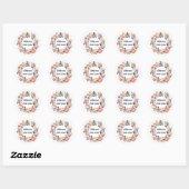 Sticker Rond Couronne florale de fierté pour handicapés Différe (Feuille)