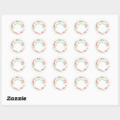 Sticker Rond Couronne jolie de la cuisine (Feuille)