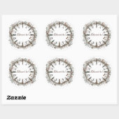 Sticker Rond Couronne nordique (Feuille)