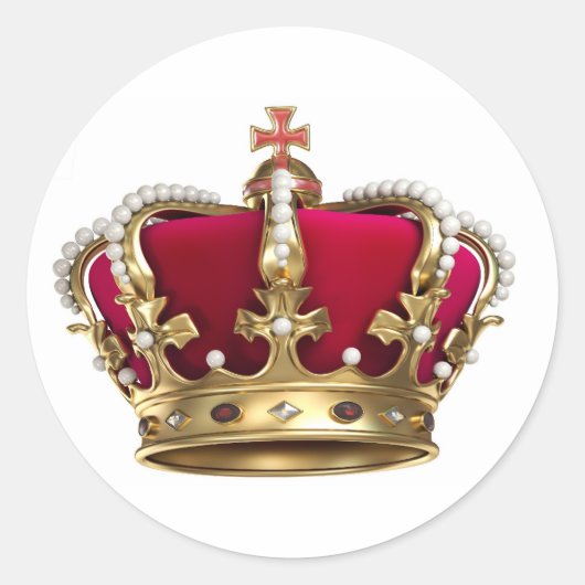 Sticker Rond Couronne pourcentage (Devant)