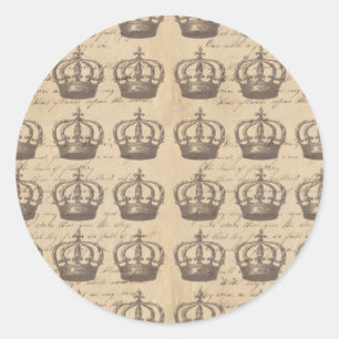 Sticker Rond Couronnes