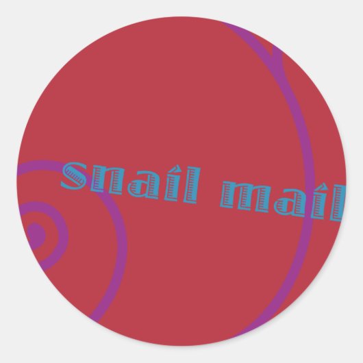 Sticker Rond Courrier aux fraises (Devant)