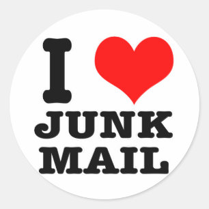 STICKER ROND COURRIER COEUR (AMOUR) JUNK