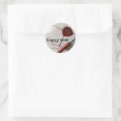Sticker Rond Courrier heureux (Sac)