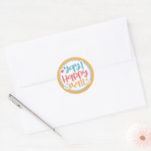 Sticker Rond Courrier heureux (Enveloppe)