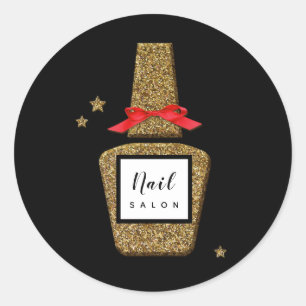 Sticker Rond COURRIER NAÏL ! Clou styliste élégant enveloppe co