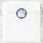 Sticker Rond Courrier Snail Kawaii (Sac)