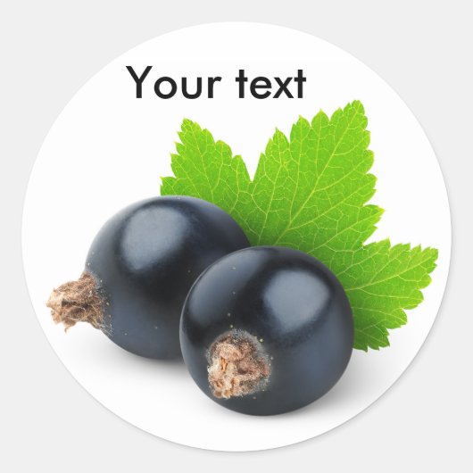 Sticker Rond Cours noirs (Devant)