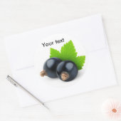 Sticker Rond Cours noirs (Enveloppe)