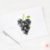 Sticker Rond Cours noirs (Enveloppe)