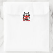 Sticker Rond Course automobile 4e anniversaire (Sac)