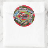 Sticker Rond Course automobile sportive (Sac)
