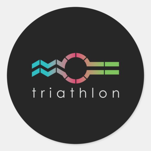 Sticker Rond Course cycliste Triathlon_Swim (Devant)