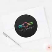 Sticker Rond Course cycliste Triathlon_Swim (Enveloppe)