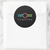 Sticker Rond Course cycliste Triathlon_Swim (Sac)