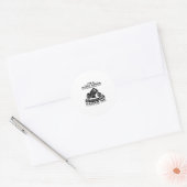 Sticker Rond Course de Drag | Drag Racing Dragster Cadeaux Idée (Enveloppe)