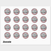Sticker Rond Course de karting Bar Mitzvah (Feuille)