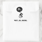 Sticker Rond Course en fauteuil roulant (Sac)