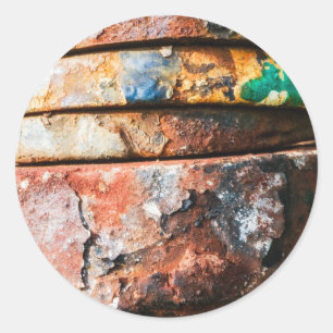 Sticker Rond course métallique mixte pour gâteau