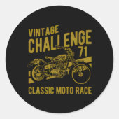 Sticker Rond Course moto Challenge (Devant)