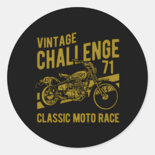 Sticker Rond Course moto Challenge