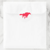 Sticker Rond Course Red Horse Scarlet (Sac)