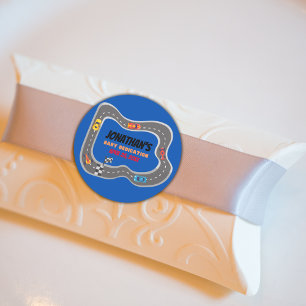 Sticker Rond Course Voitures Racetrack Baby Boy Dedication