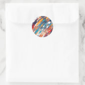 Sticker Rond Couteau de palette texture (Sac)